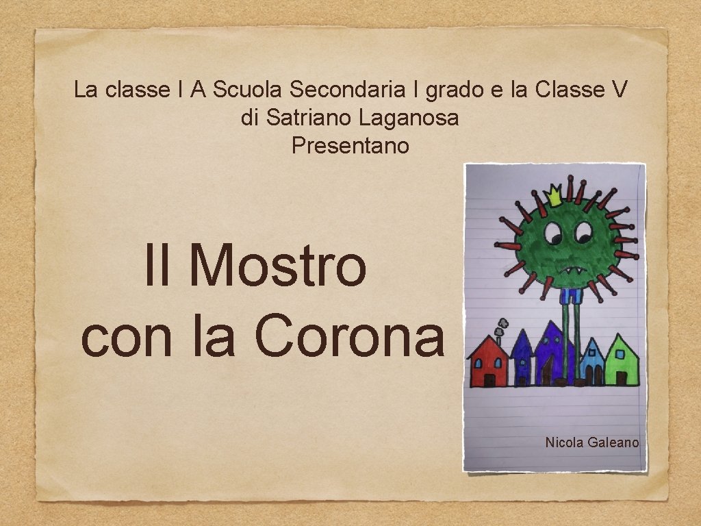 La classe I A Scuola Secondaria I grado e la Classe V di Satriano