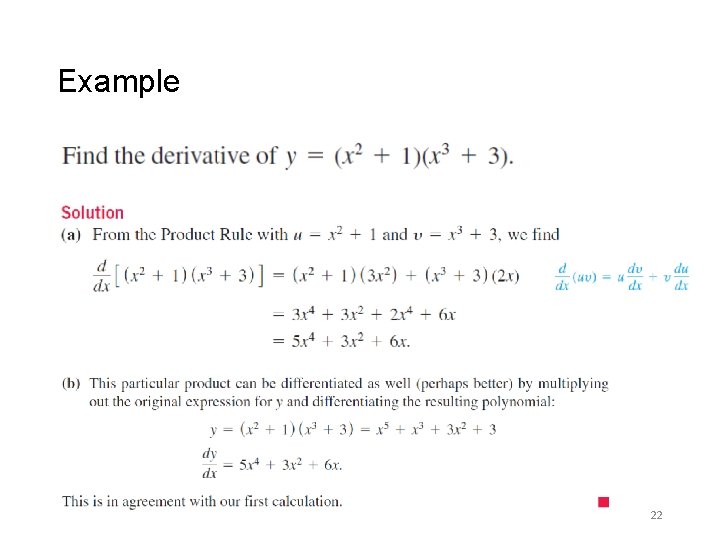 Example 22 