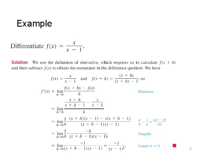 Example 8 