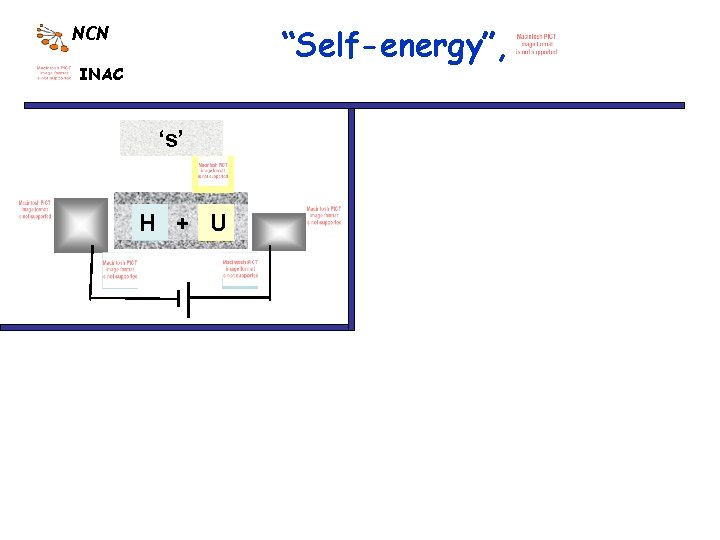 “Self-energy”, NCN INAC ‘s’ H + U 