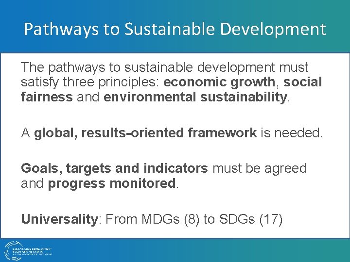 Pathways to Sustainable Development Towards the Dominican SDGs