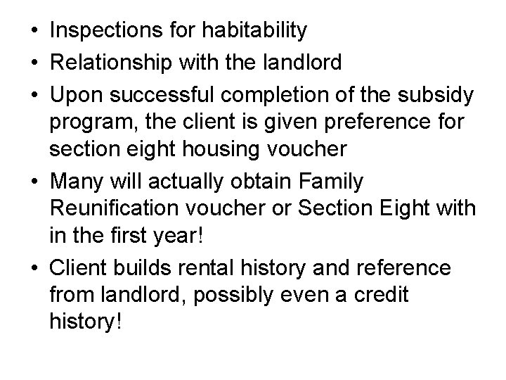 Vermont Rental Subsidy Program How we got here