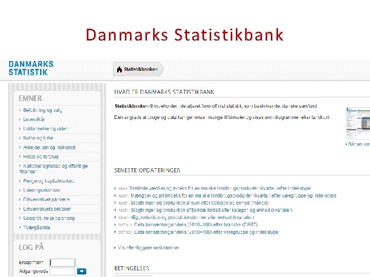 Danmarks Statistikbank 