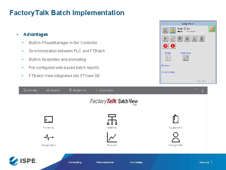 Factory. Talk Batch Implementation • Advantages • Built-in Phase. Manager in the Controller •
