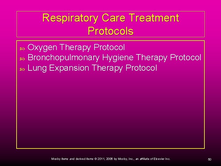 Respiratory Care Treatment Protocols Oxygen Therapy Protocol Bronchopulmonary Hygiene Therapy Protocol Lung Expansion Therapy Respiratory Care Treatment Protocols Oxygen Therapy Protocol Bronchopulmonary Hygiene Therapy Protocol Lung Expansion Therapy