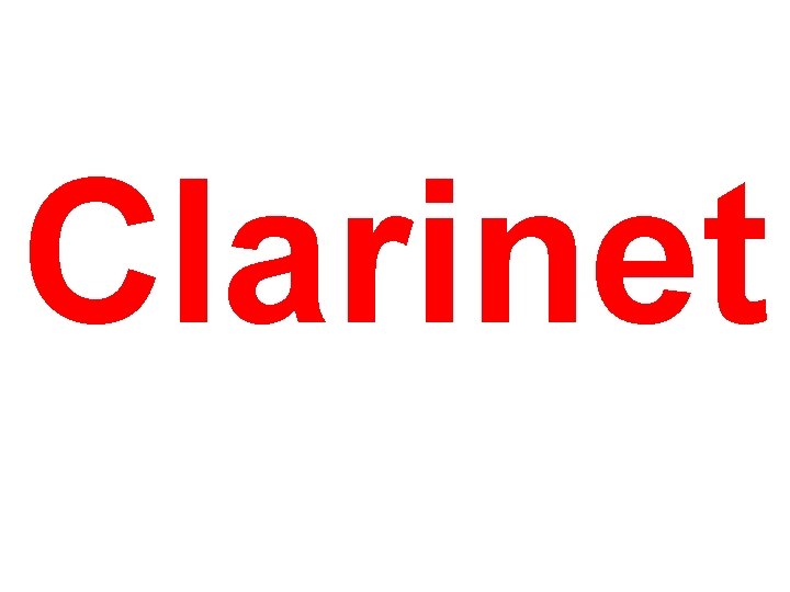 Clarinet 