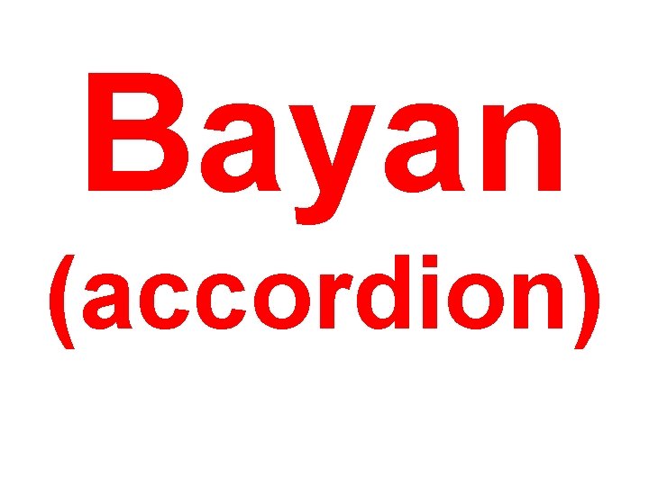 Bayan (accordion) 