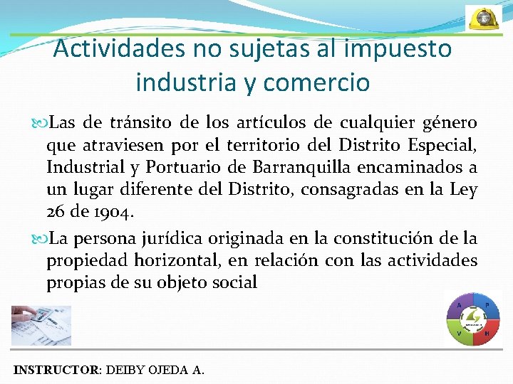 Actividades no sujetas al impuesto industria y comercio Las de tránsito de los artículos