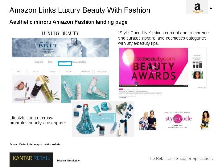 Amazon Links Luxury Beauty With Fashion Aesthetic mirrors Amazon Fashion landing page “Style Code