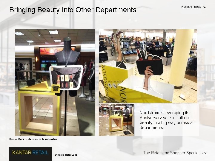 Bringing Beauty Into Other Departments 38 Nordstrom is leveraging its Anniversary sale to call