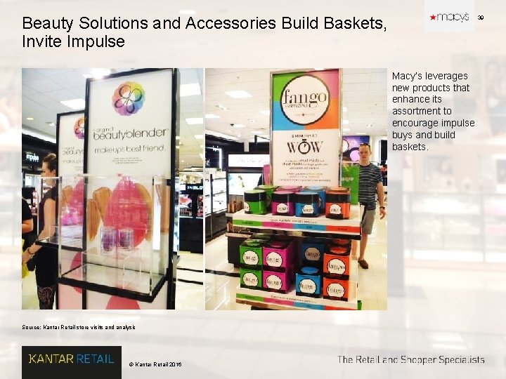 Beauty Solutions and Accessories Build Baskets, Invite Impulse 39 Macy’s leverages new products that