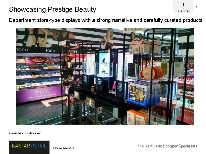 Showcasing Prestige Beauty 8 Department store-type displays with a strong narrative and carefully curated