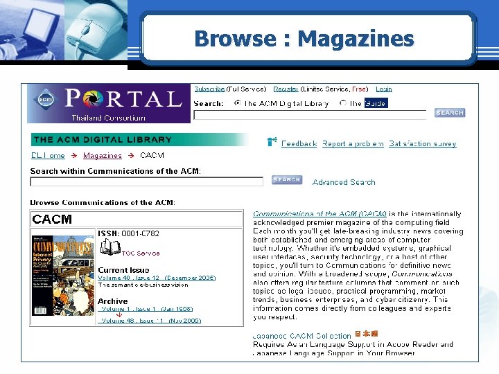 Browse : Magazines 