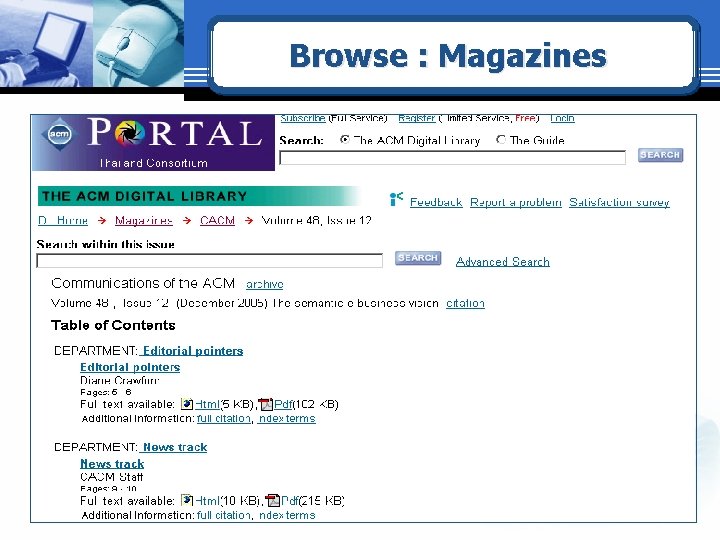 Browse : Magazines 