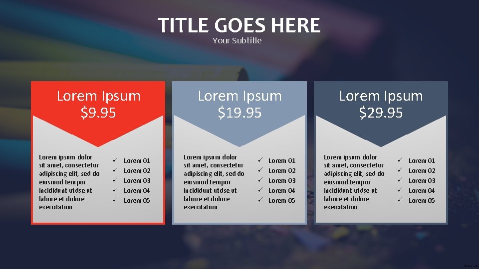 TITLE Your GOES HERE Subtitle Lorem Ipsum $9. 95 Lorem ipsum dolor sit amet,