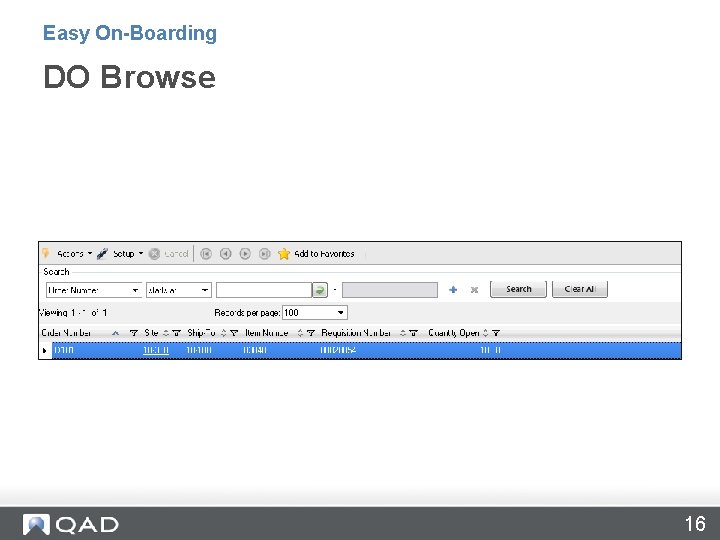 Easy On-Boarding DO Browse 16 