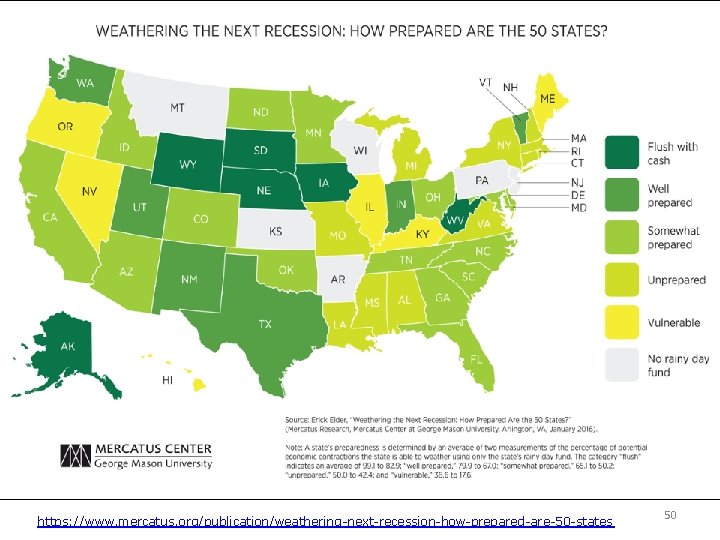 https: //www. mercatus. org/publication/weathering-next-recession-how-prepared-are-50 -states 50 
