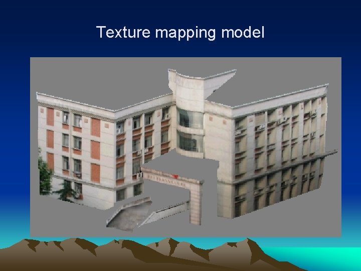 Texture mapping model 