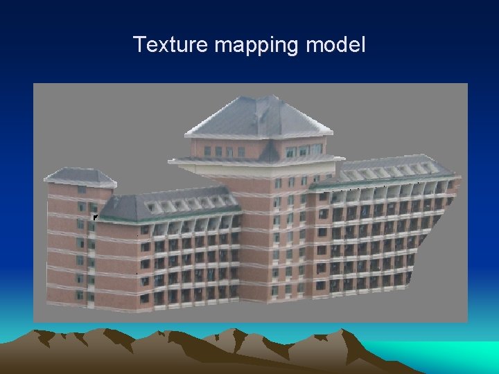 Texture mapping model 