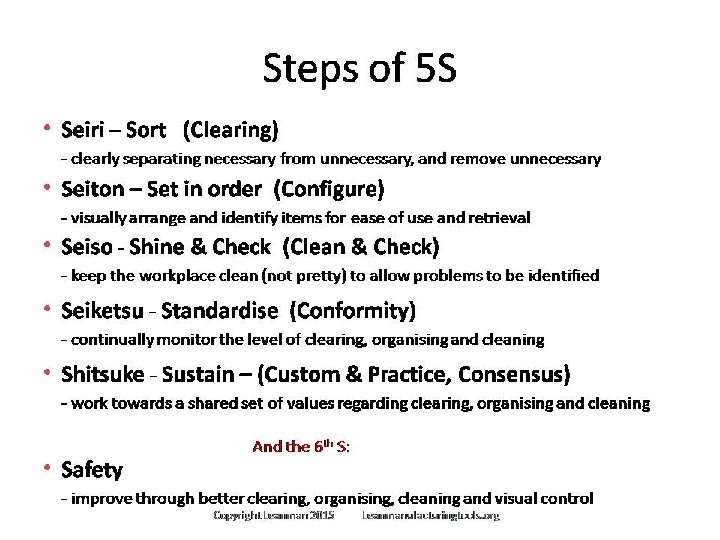 For editable or customized versions of this 5 S training exercise presentation contact through