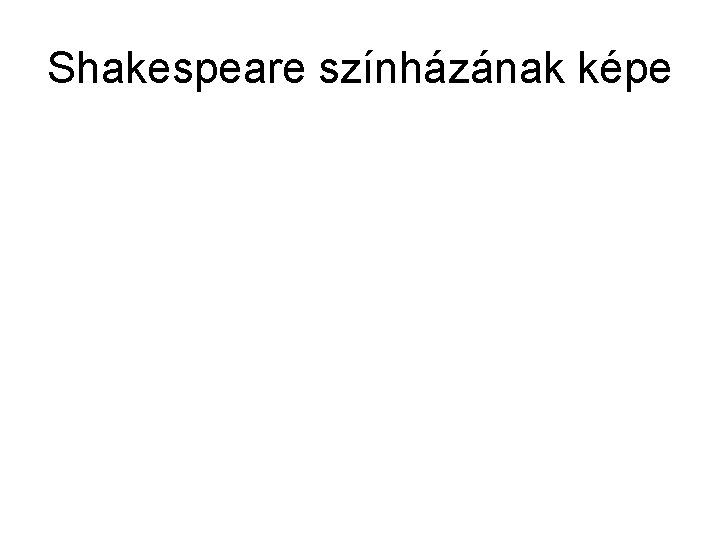 Shakespeare színházának képe 