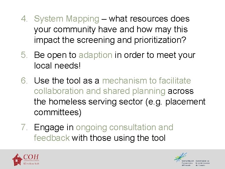 4. System Mapping – what resources does your community have and how may this