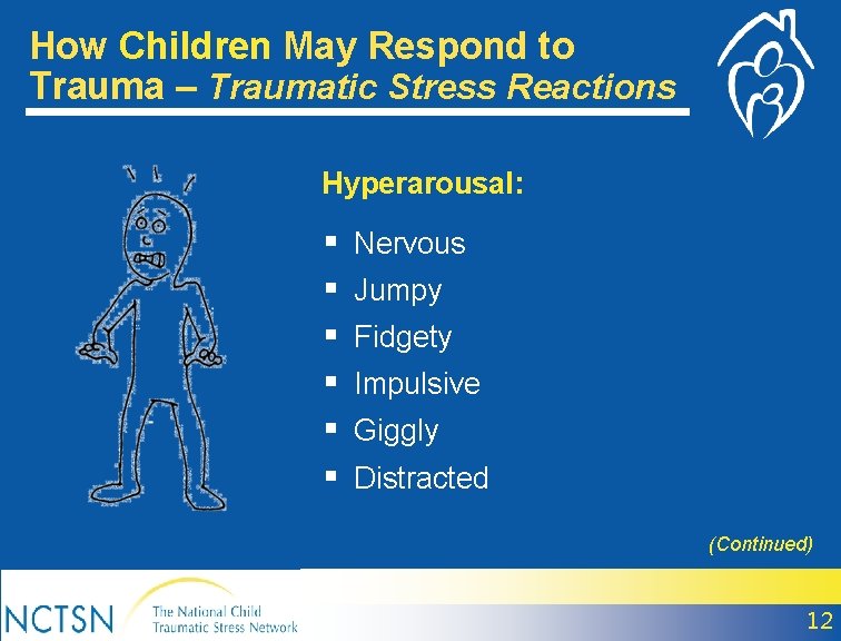 How Children May Respond to Trauma – Traumatic Stress Reactions Hyperarousal: § § §