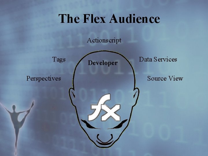 The Flex Audience Actionscript Tags Perspectives Developer Data Services Source View 
