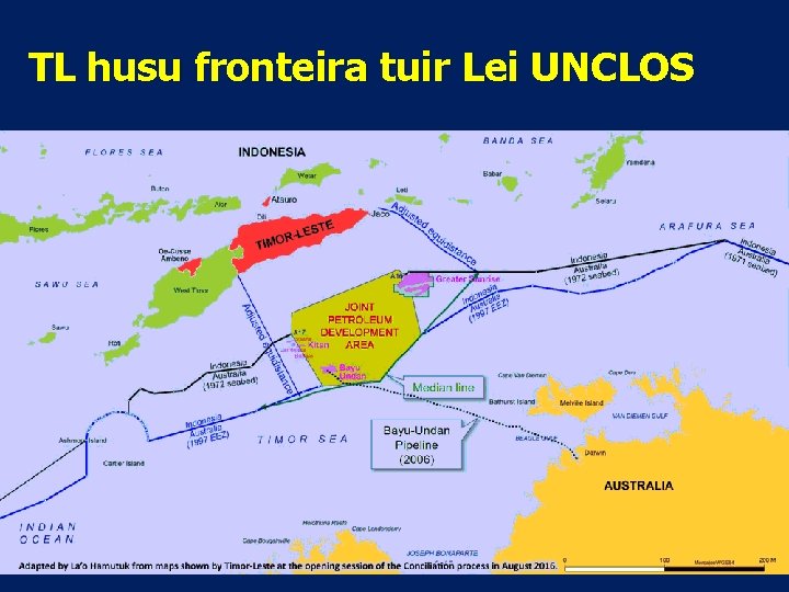 TL husu fronteira tuir Lei UNCLOS 