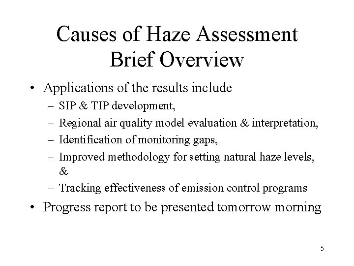 WRAP Data Analysis Monitoring Activities Update by Marc