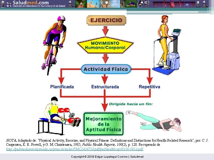 NOTA. Adaptado de: "Physical Activity, Exercise, and Physical Fitness: Definitions and Distinctions for Health-Related