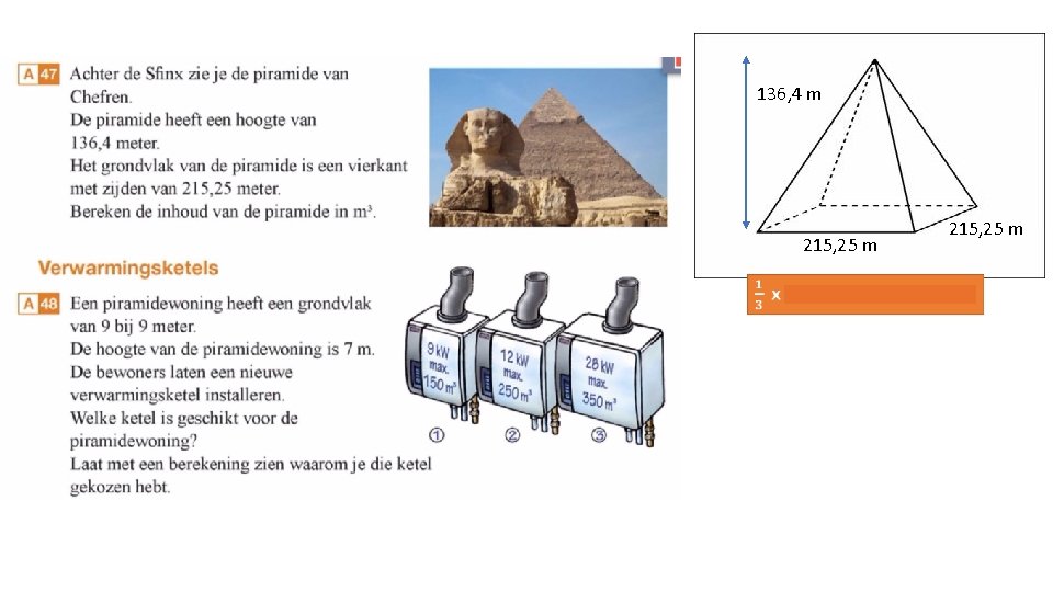 136, 4 m 215, 25 m 