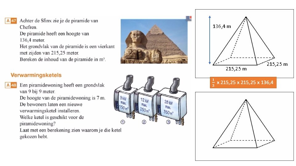 136, 4 m 215, 25 m 