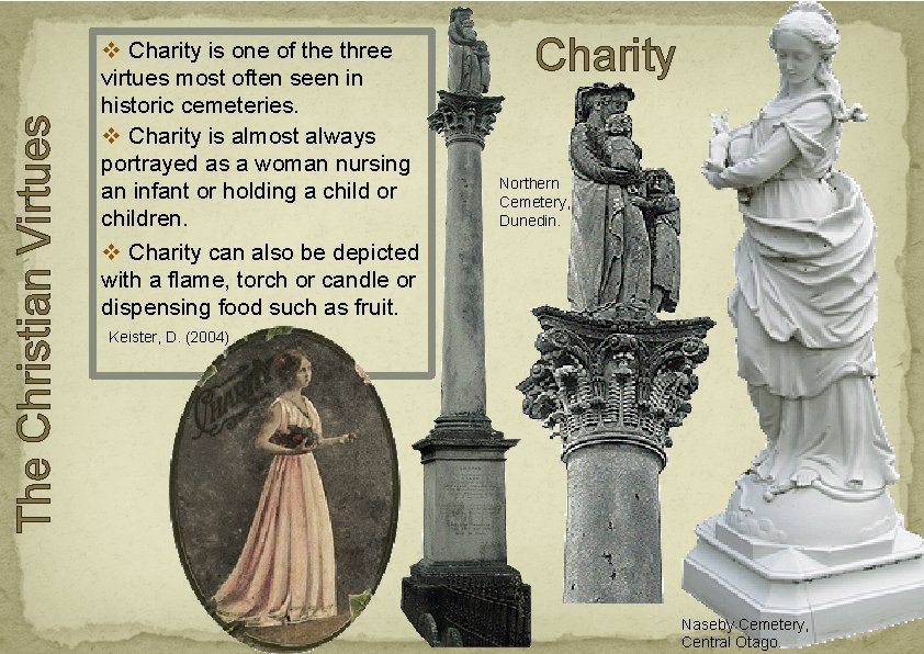 The Christian Virtues v Charity is one of the three virtues most often seen The Christian Virtues v Charity is one of the three virtues most often seen
