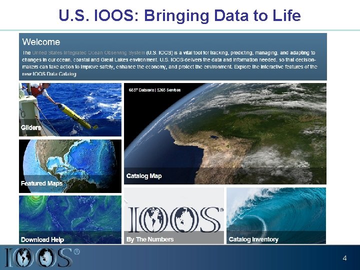 U. S. IOOS: Bringing Data to Life 4 