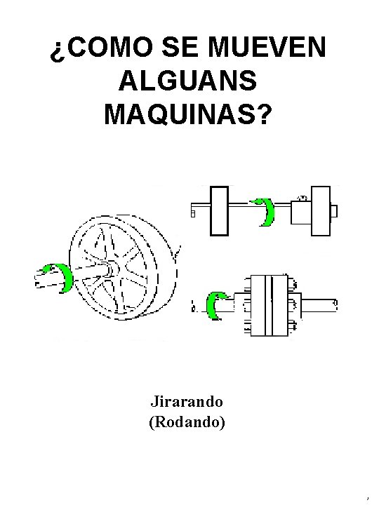 ¿COMO SE MUEVEN ALGUANS MAQUINAS? Jirarando (Rodando) 7 