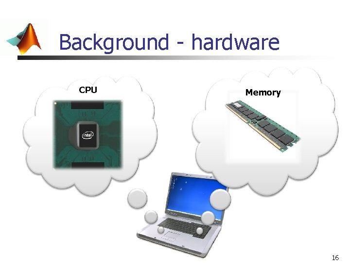 Background - hardware CPU Memory 16 Background - hardware CPU Memory 16