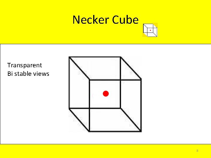Necker Cube Transparent Bi stable views 8 