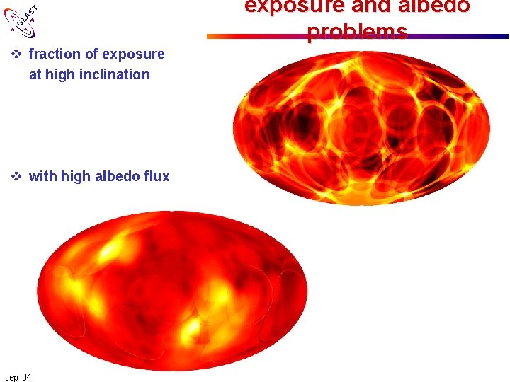 exposure and albedo problems v fraction of exposure at high inclination v with high