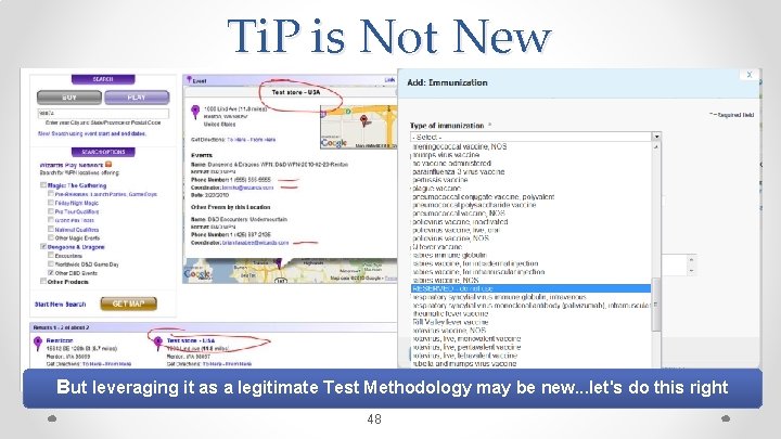 Ti. P is Not New But leveraging it as a legitimate Test Methodology may