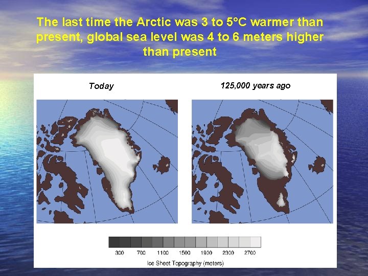 The last time the Arctic was 3 to 5°C warmer than present, global sea