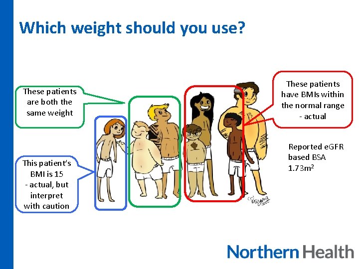 Which weight should you use? These patients are both the same weight This patient’s