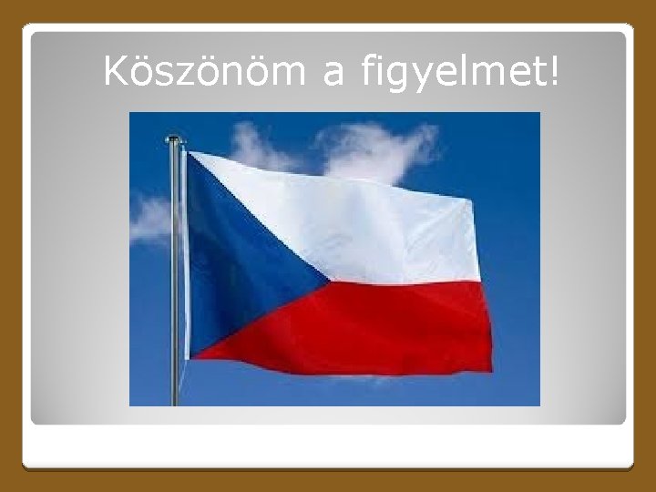 Köszönöm a figyelmet! 