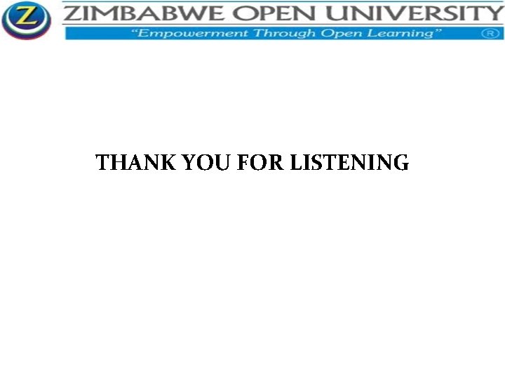 T THANK YOU FOR LISTENING 