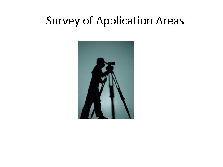 Survey of Application Areas 