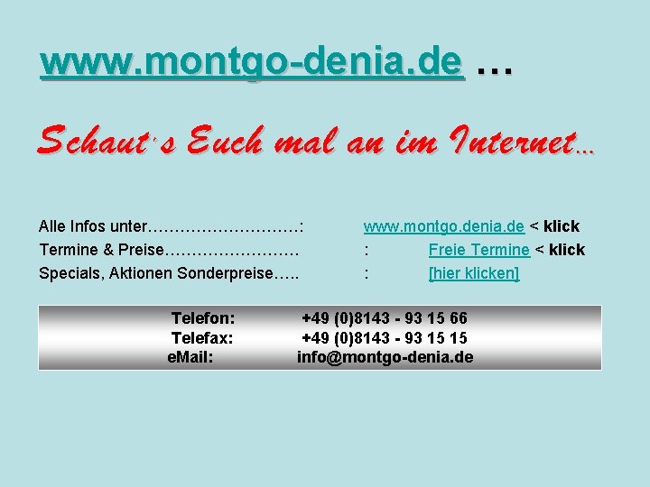 www. montgo-denia. de … Schaut´s Euch mal an im Internet… Alle Infos unter……………. :