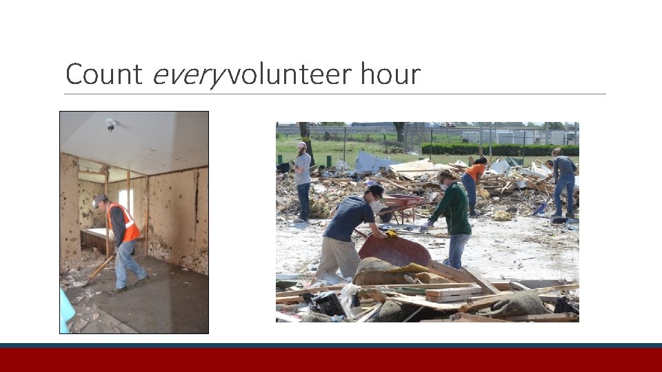 Count every volunteer hour 
