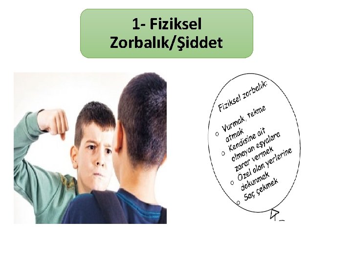 1 - Fiziksel Zorbalık/Şiddet 