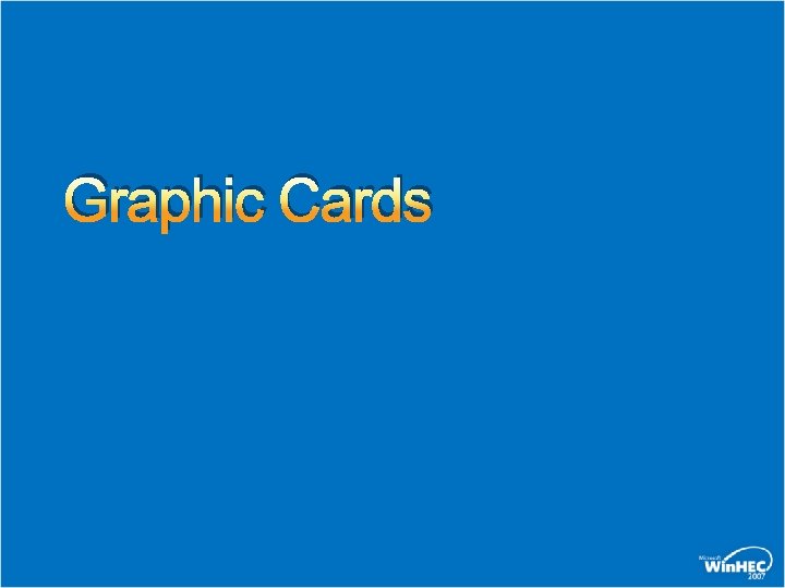 Graphic Cards 