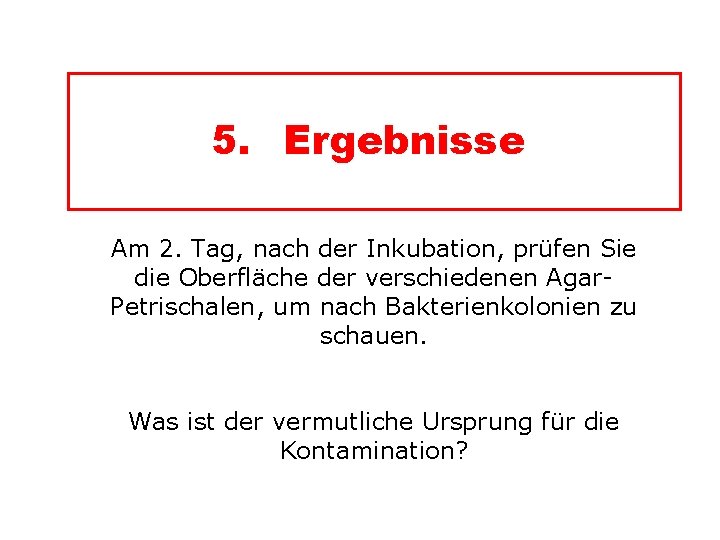 5. Ergebnisse Am 2. Tag, nach der Inkubation, prüfen Sie die Oberfläche der verschiedenen 5. Ergebnisse Am 2. Tag, nach der Inkubation, prüfen Sie die Oberfläche der verschiedenen